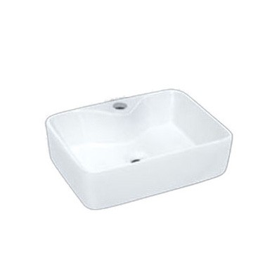 Customized cabinet bathroom wash basin white artificial ceramic sink