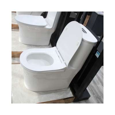 S-Trap Bathroom WC Toilet Seat Ceramic Sanitary Ware Washdown Toilet for Bathroom